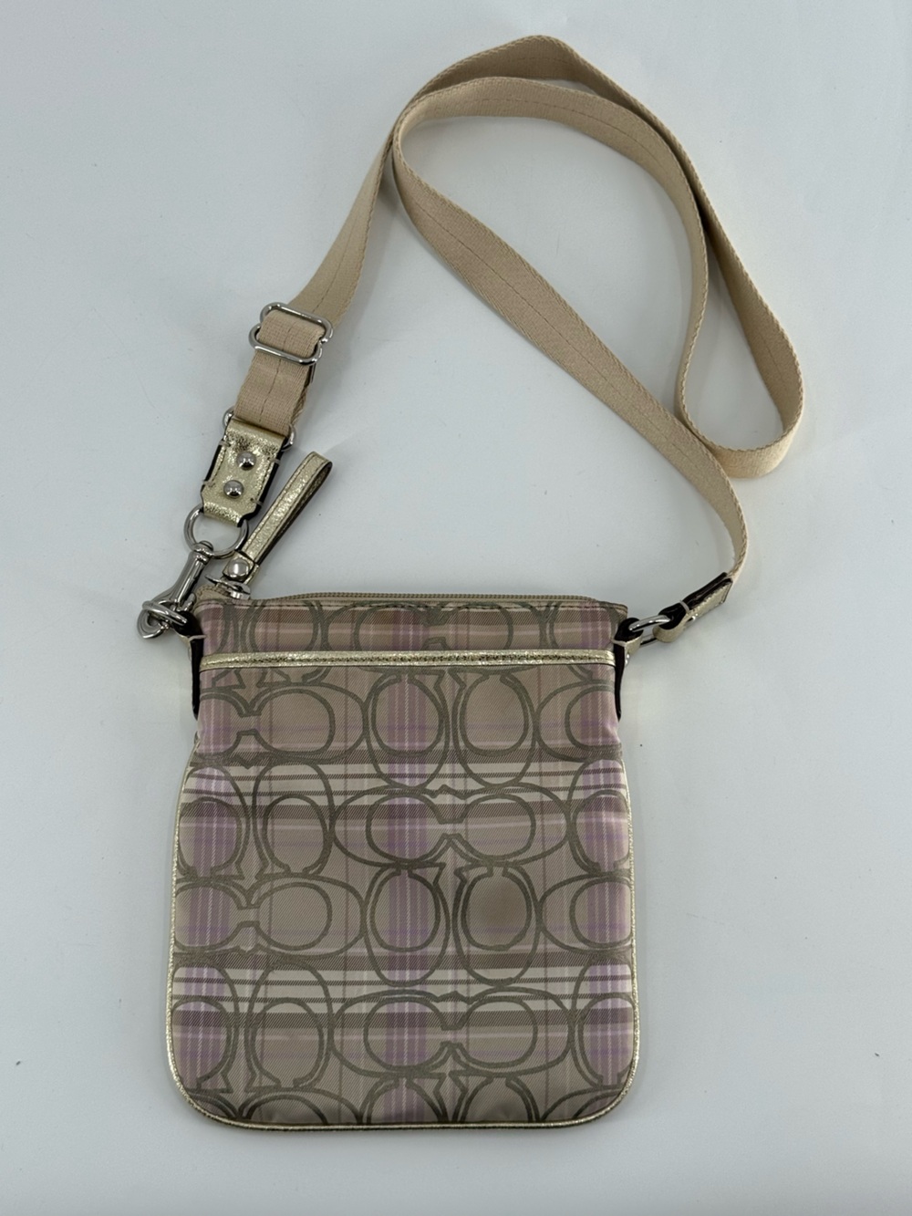 Coach Canvas Crossbody Plaid
